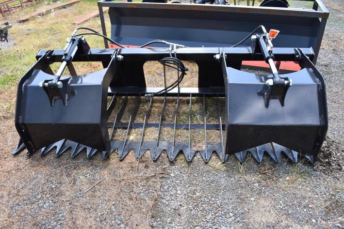 Skid Loader Attachments & 14' Seal Coat Trailer