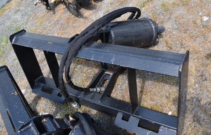 Skid Loader Attachments & 14' Seal Coat Trailer