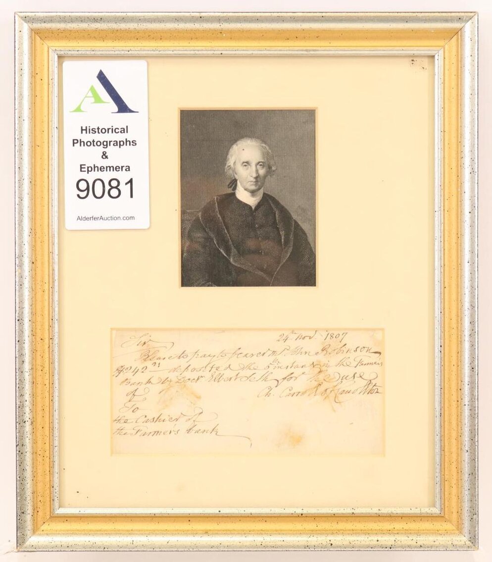 Image for Historical Autographs, Photographs, and Ephemera | August 9, 2022 at 10:00 AM