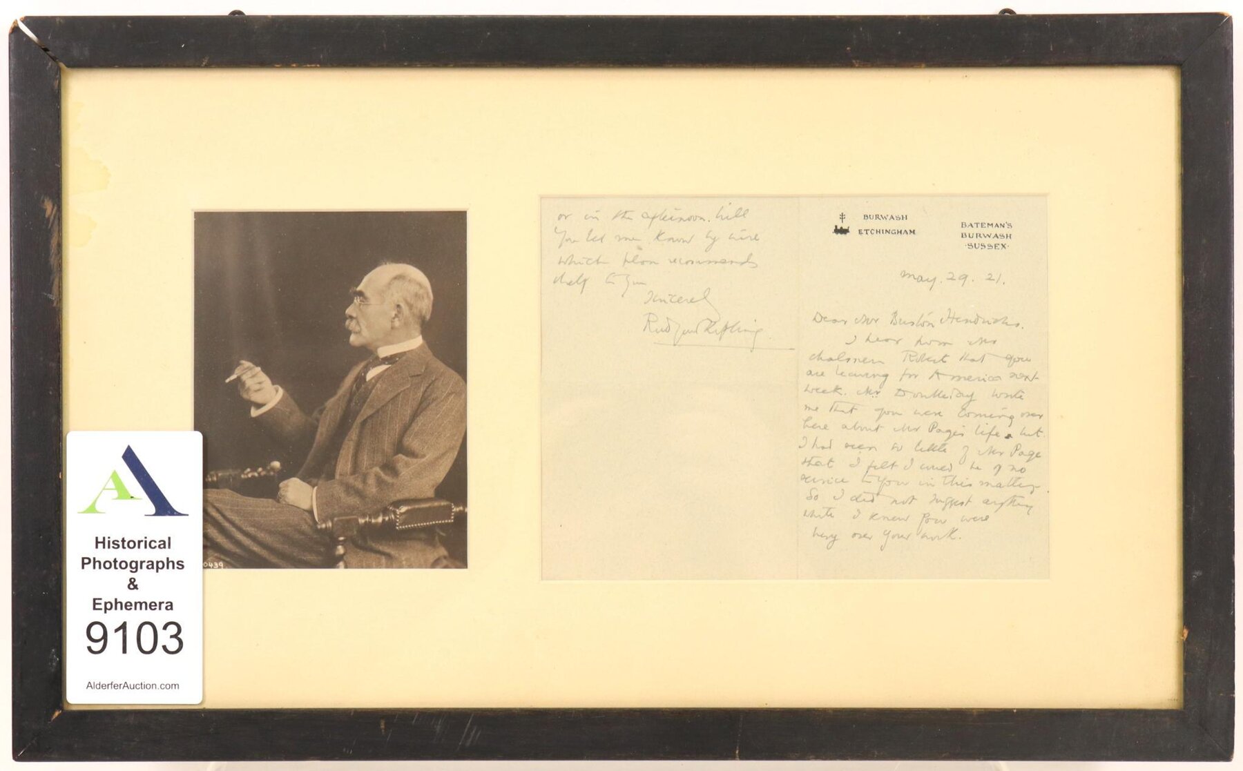 Image for Historical Autographs, Photographs, and Ephemera | August 9, 2022 at 10:00 AM