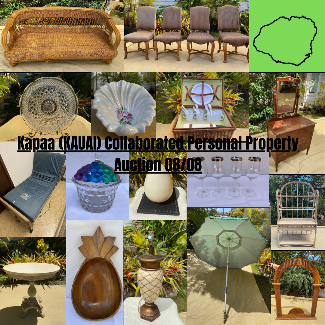 Image for Kapaa (KAUAI) Collaborated Personal Property Auction 08/08