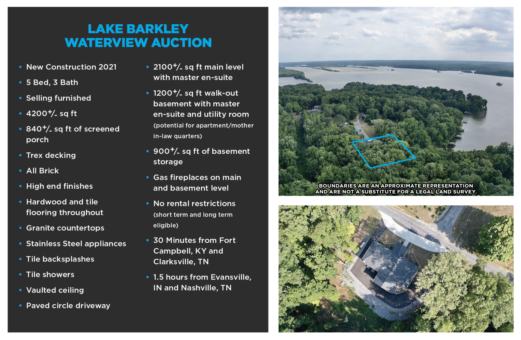Lake Barkley Water View New Construction