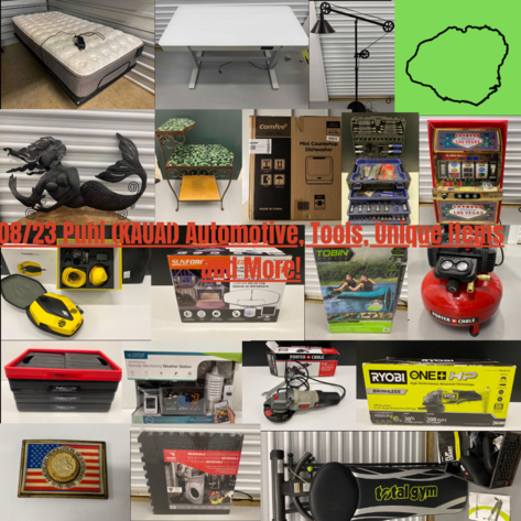 Image for 08/23 Puhi (KAUAI) Automotive, Tools, Unique Items and More!