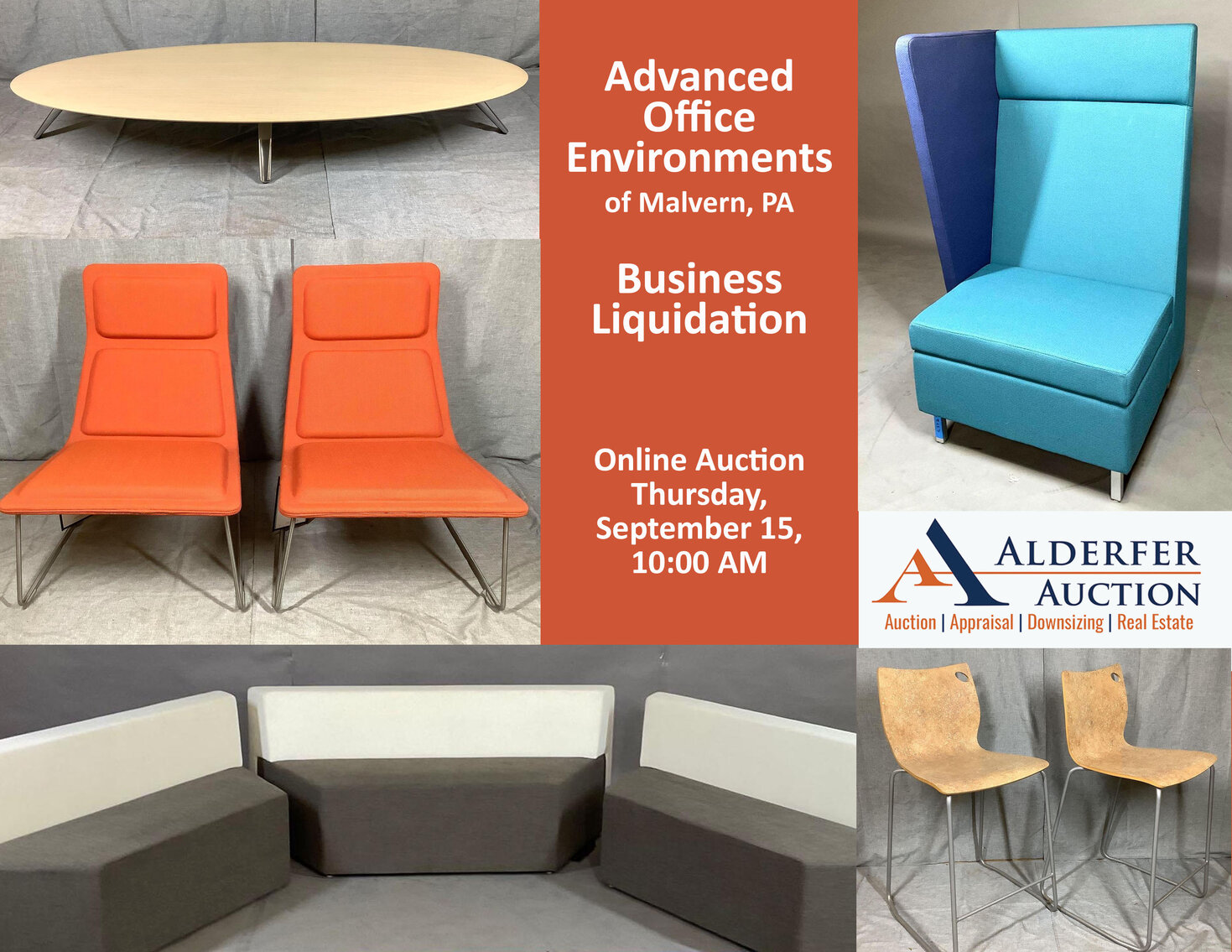 Image for Advanced Office Environments | Business Liquidation | Malvern, PA | September 15, 2022 at 10:00 AM