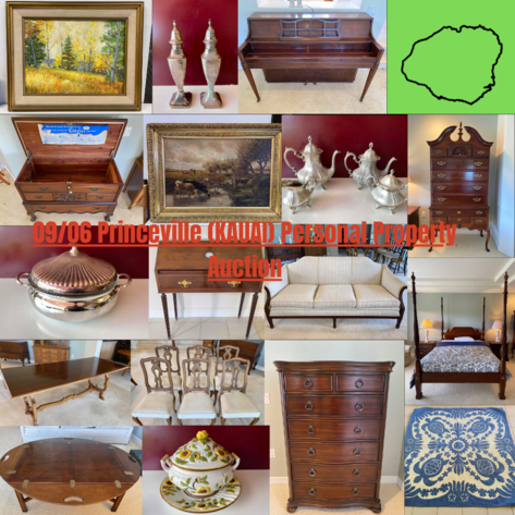 Image for 09/06 Princeville (KAUAI) Personal Property Auction