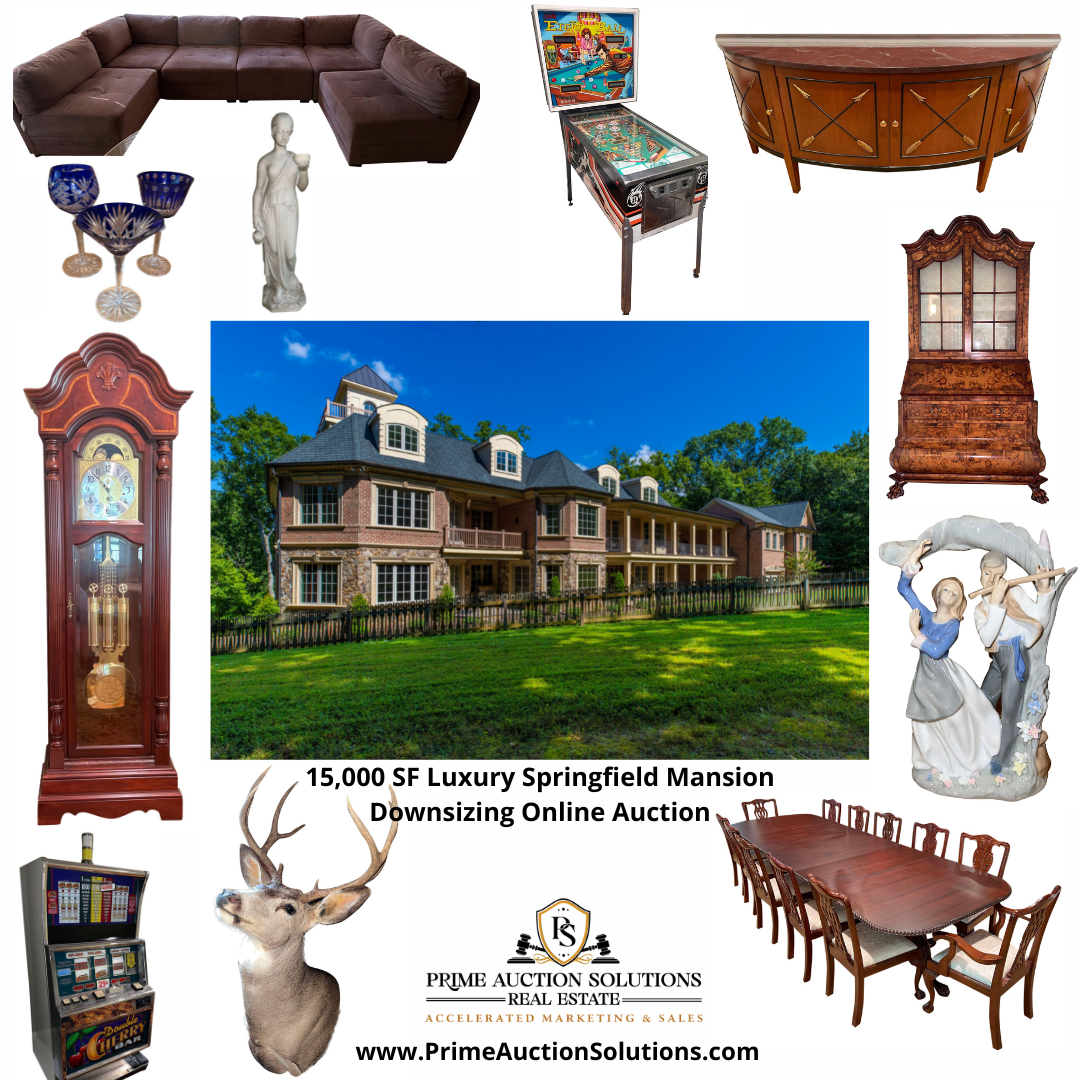 Image for 15,000 SF Luxury Springfield Mansion, Downsizing Online Auction