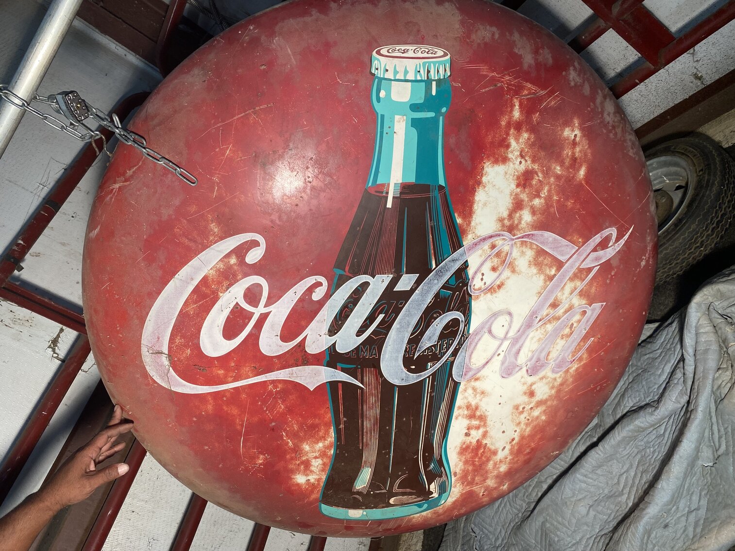 Image for Coca Cola Sign, Pipe Gates, Tools, Fishing Supplies, Clothing, Household Items