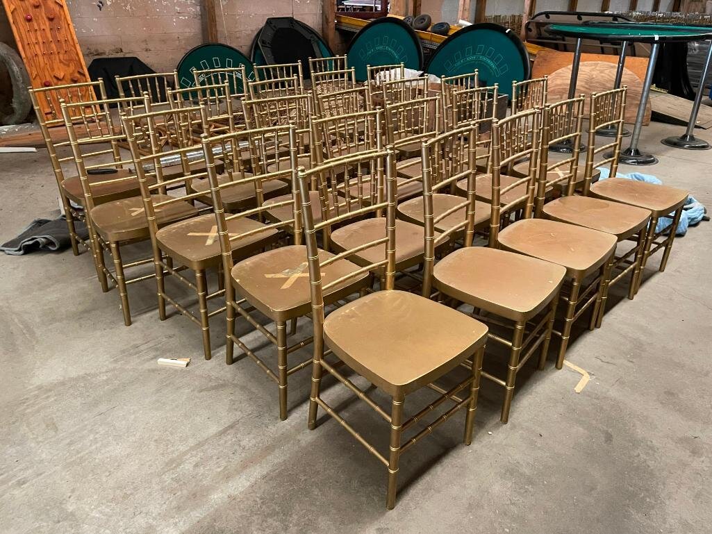 Image for 190 Chiavari Even Chairs, 150 Event Chairs - Online Auction