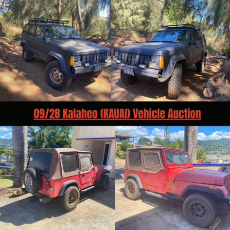 Image for 09/28 Kalaheo (KAUAI) Jeep Auction
