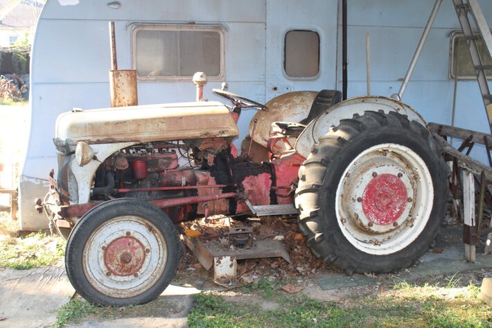 Image for Florsheim Oak Cabinet, Carport, Tractor, Collectibles & More