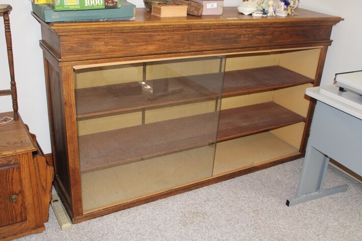 Image for Florsheim Oak Cabinet, Carport, Tractor, Collectibles & More