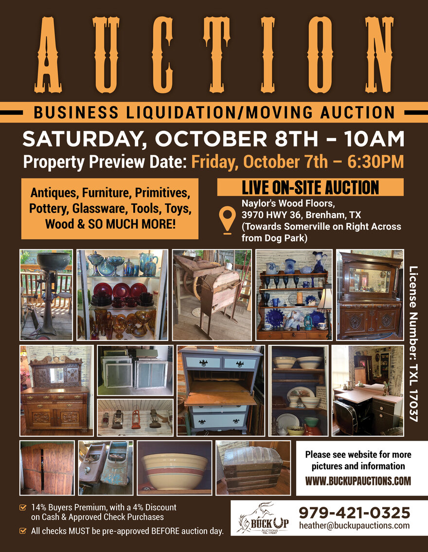 Image for ON-SITE AUCTION! 10/8/22 BRENHAM, TEXAS
