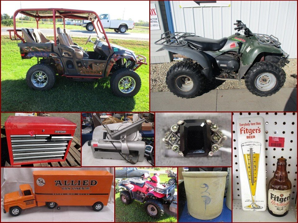 Image for ATVs, Outdoor, Tools, Hobart, Stoneware, Jewelry and Antiques (red tag)