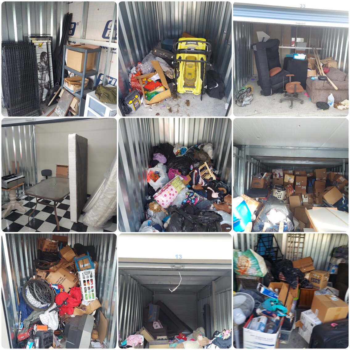 Hurricane & Winfield, WV Storage Units Auction! 10 Units!