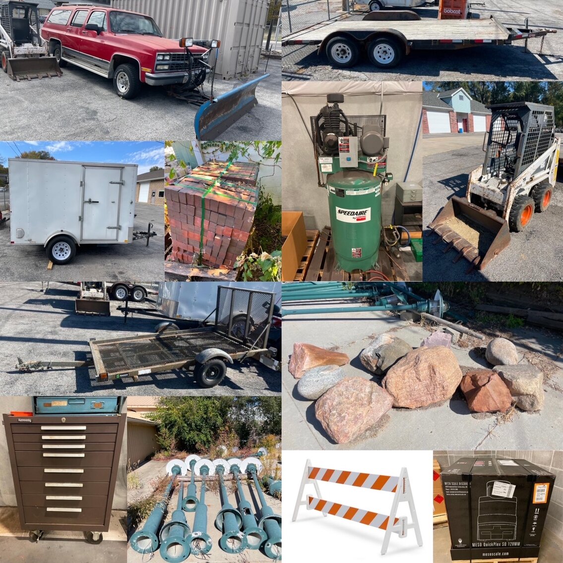 Image for Skid Loader, Trailers, Truck & Snow Plow, Tools, Shop Equipment & Barricades