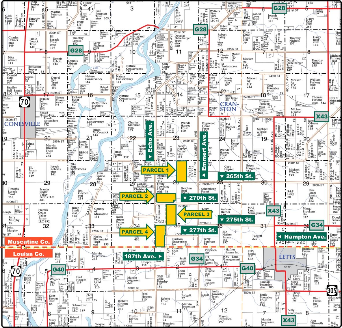 Image for Closed - Muscatine Co., IA - 311.31 Ac., m/l (010-2504)