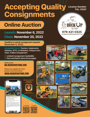 Image for Online Equipment Consignment November 2022