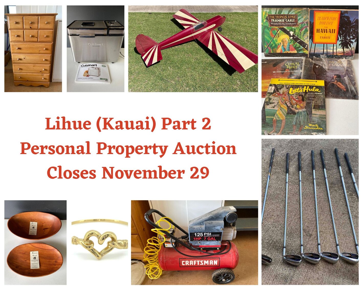 Image for 11/29 Lihue (Kauai) Personal Property Auction Part 2