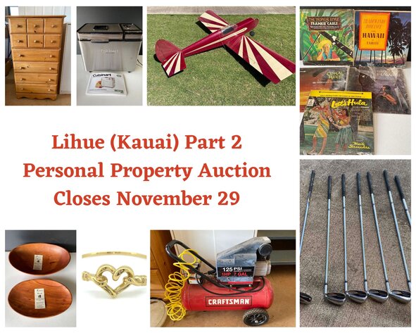 Image for 11/29 Lihue (Kauai) Personal Property Auction Part 2