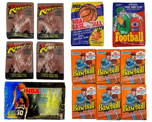 Image for Large Collection of Sealed Wax Sports Card Auction