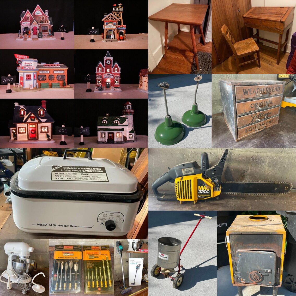 Image for Tools, Antiques, Furniture, Christmas Villages, Household Items and More.