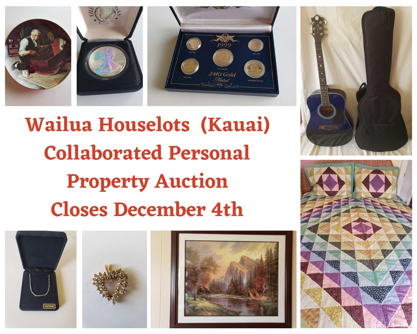 Image for 12/04 Wailua Houselots (Kauai) Collaborated Personal Property Auction