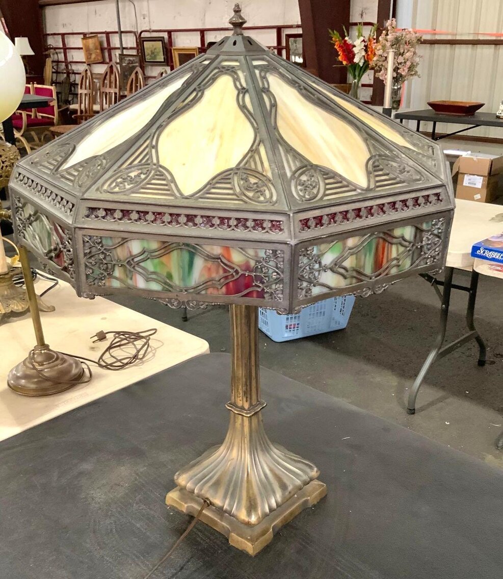 Image for Slag Glass Lamps, Advertising, Longaberger, Metal Toys, Vintage Games, Antique Furniture, Bottles