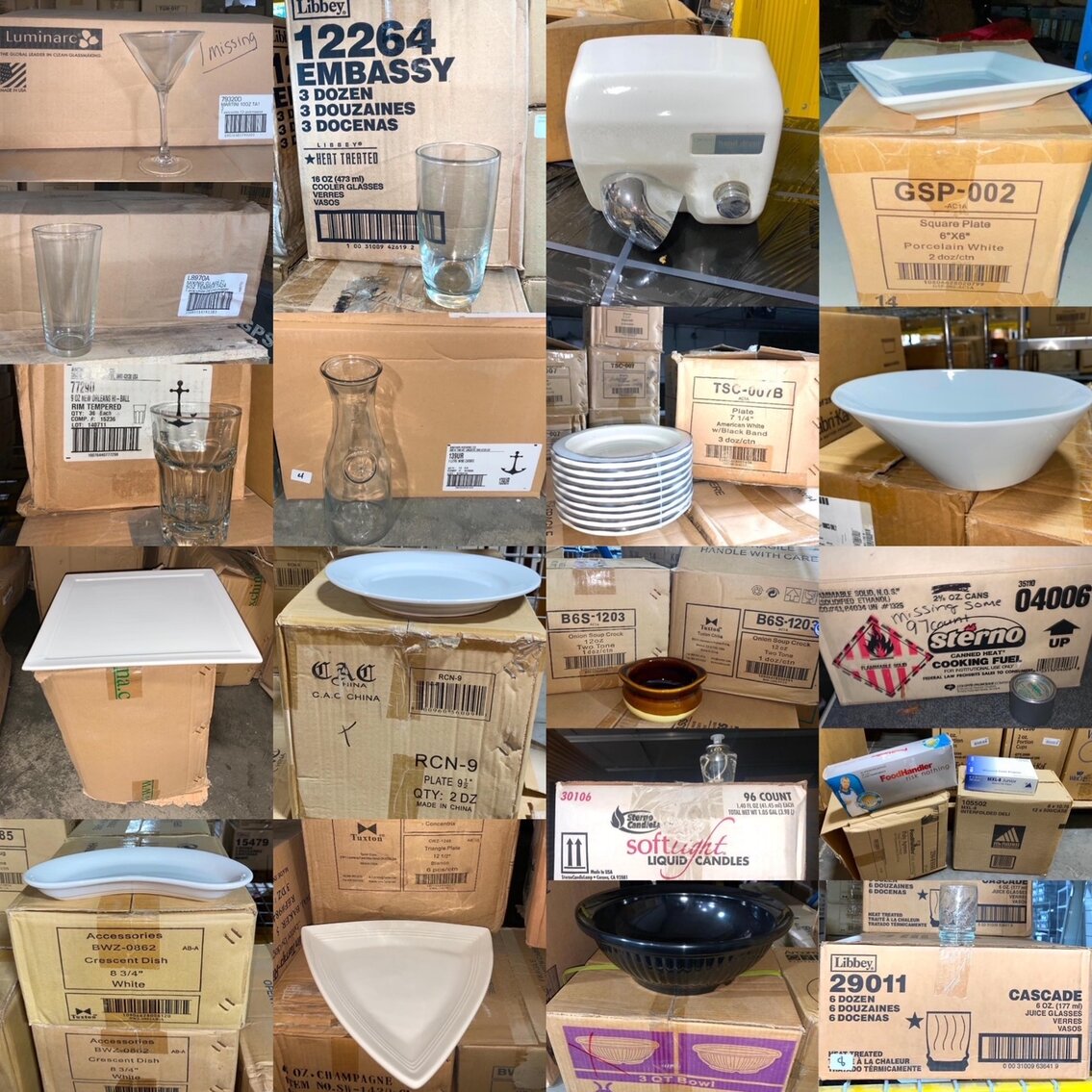 Image for NEW Restaurant China, Barware, Distribution Company Closing