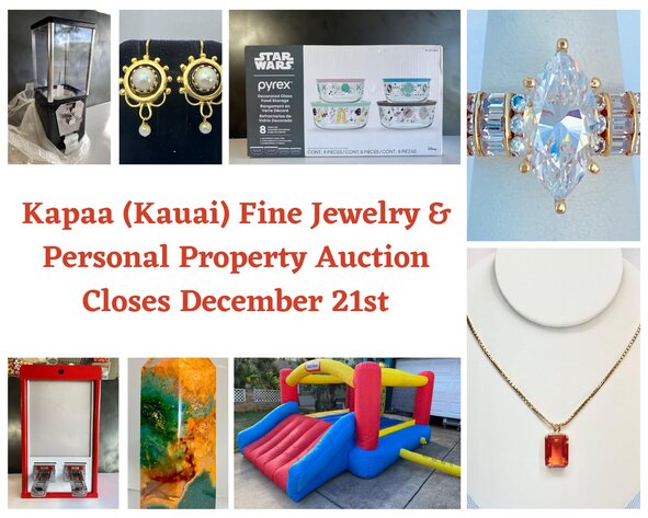 Image for 12/21 Kapaa (KAUAI) Fine Jewelry and Personal Property Auction