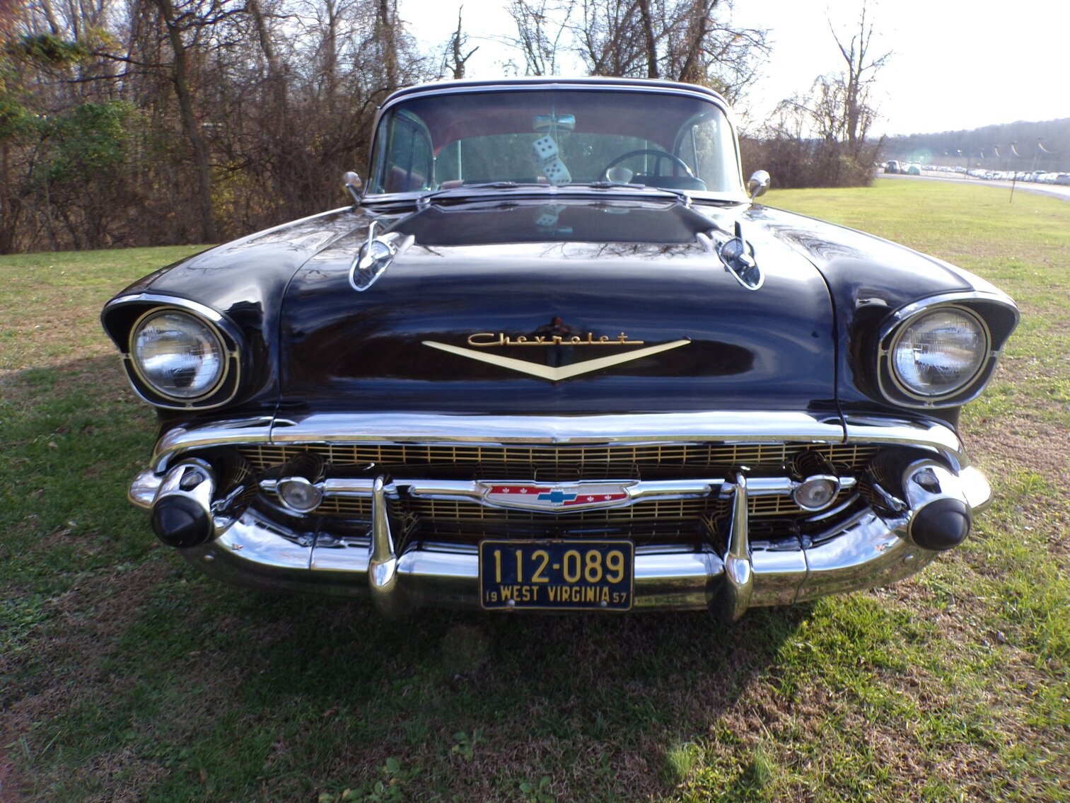 Image for St. Albans, WV - Rare 1957 Chevrolet Bel-Air Two 4- Barrel Carburetor with Chrome Continental Kit