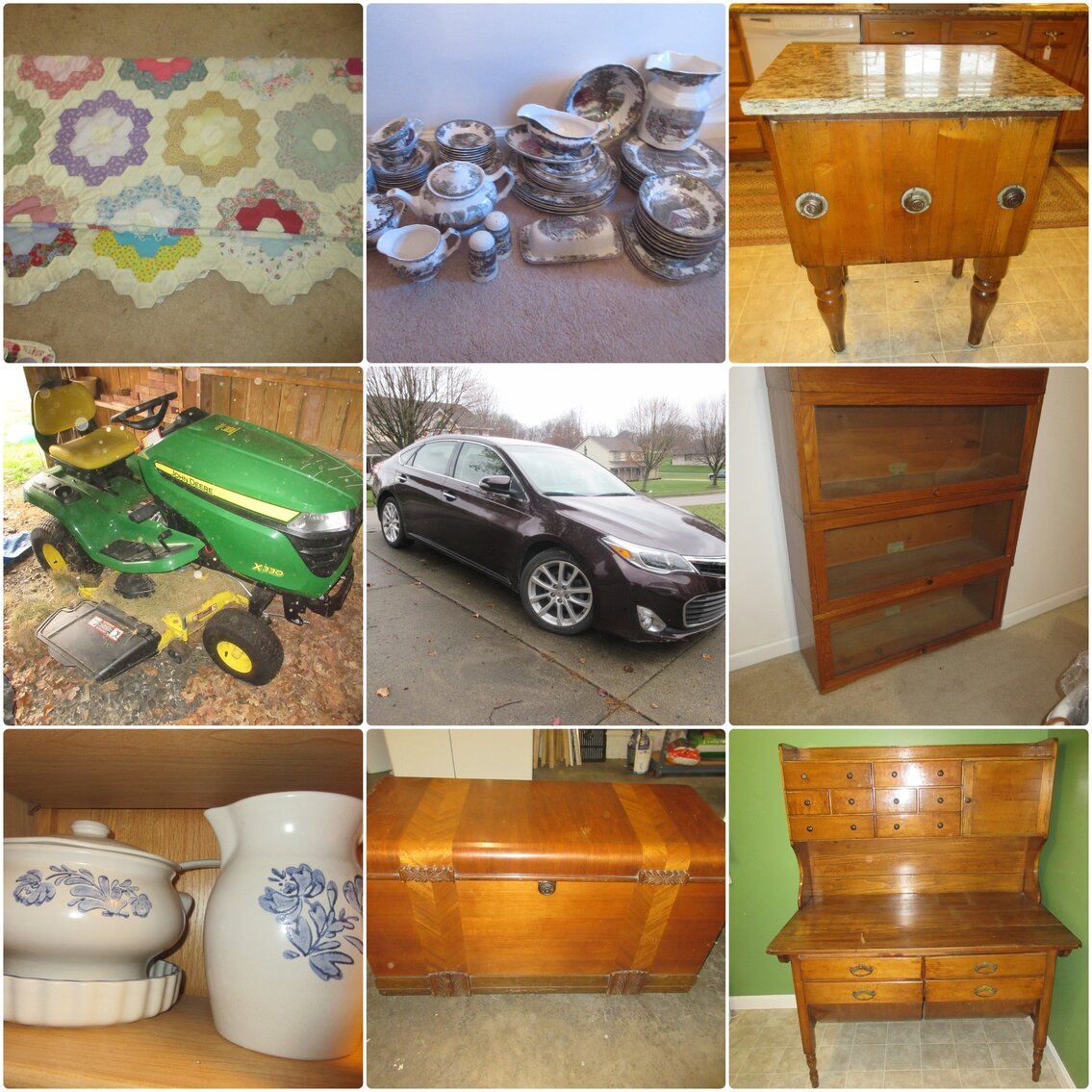 Image for Fairmont, WV – Estate of Barbara Lee Dodd: ’12 Toyota Avalon, JD X330 Mower, Furniture, Decorations, Quilts, and More!