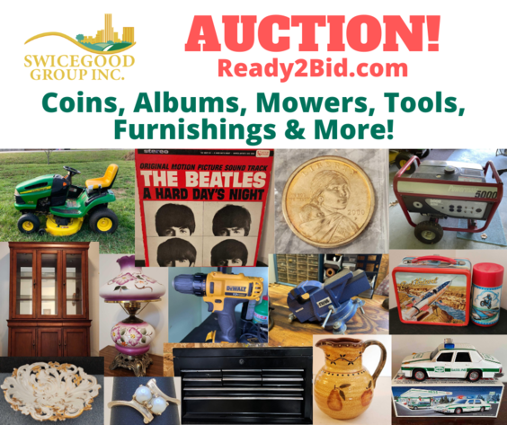 Image for Coins, Albums, Mowers, Tools, Furnishings & More!