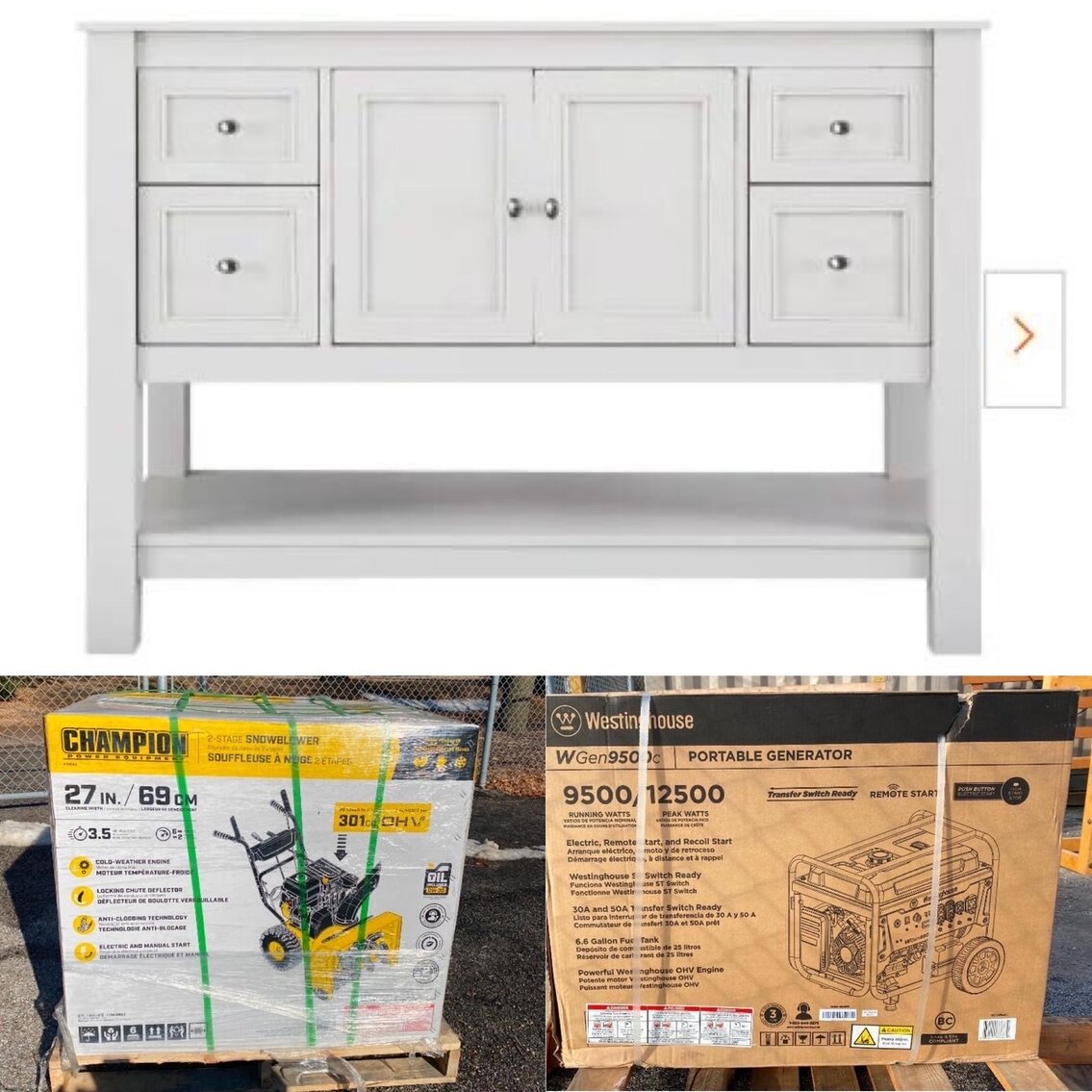 Image for Distribution Hub - Undelivered New Assets, Tools, Garage Cabinets, Exercise Equipment, Home Renovation