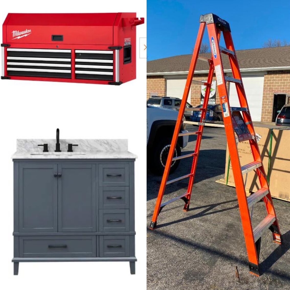 Image for Distribution Hub - Undelivered New Assets, Tools, Garage Cabinets, Exercise Equipment, Home Renovation