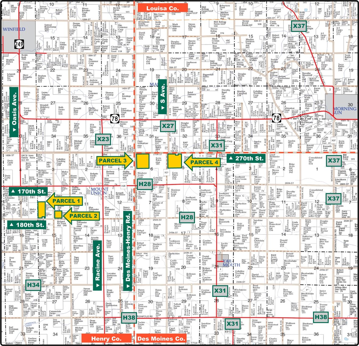 Image for Closed - Henry/Des Moines Co., IA -388.09 Ac., m/l (010-2523)