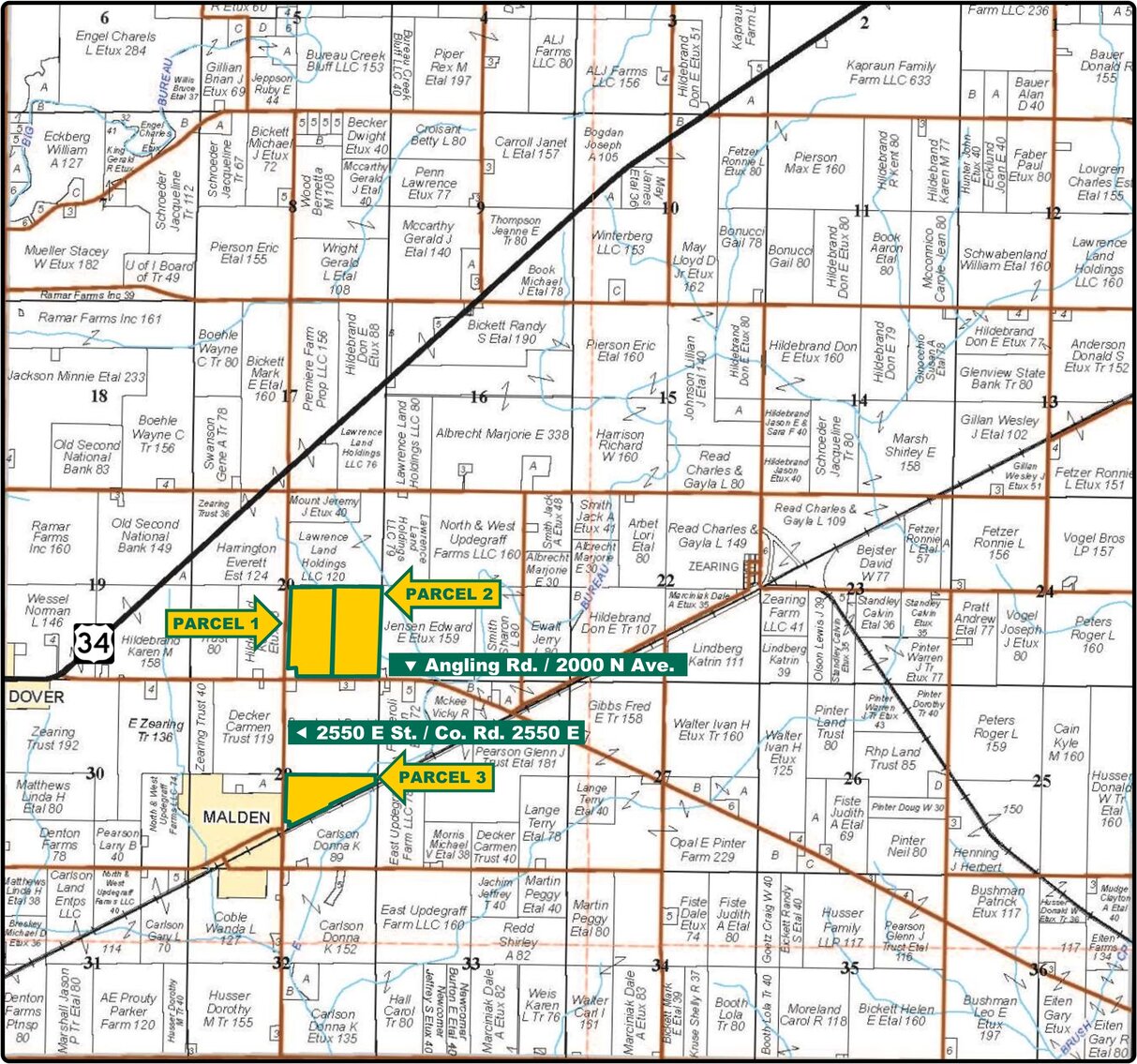 Image for Closed - Bureau Co., IL - 215.72 Ac., m/l (100-0189)