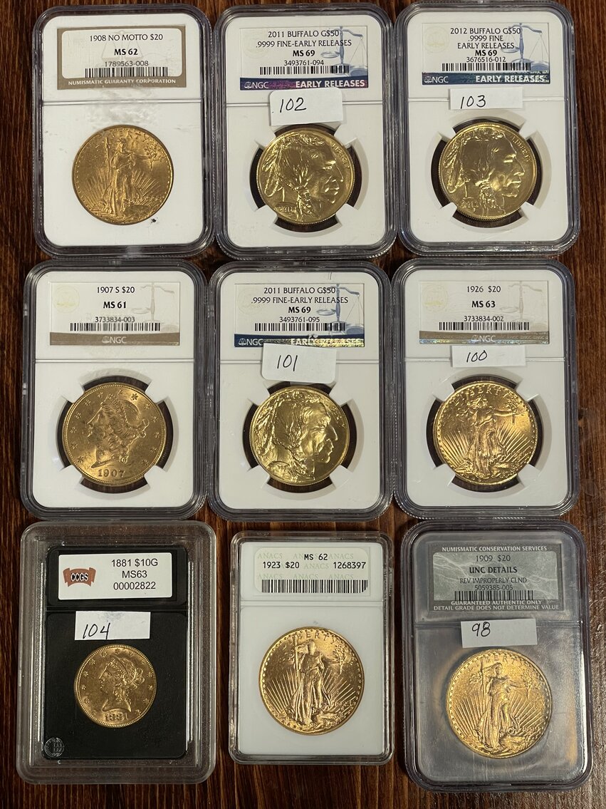 Image for Gold, Silver and Collector Coins & Currency Live Onsite Auction in Omaha w/ Online Bidding