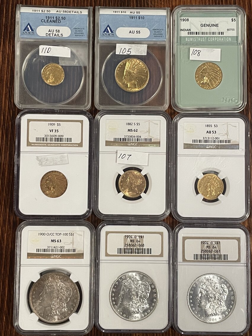 Image for Gold, Silver and Collector Coins & Currency Live Onsite Auction in Omaha w/ Online Bidding
