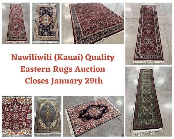 Image for 01/29 Nawiliwili (Kauai) Quality Eastern Rugs Auction