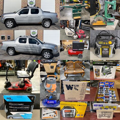 Image for Honda Ridgeline, Tools, Electronics, Household, Antiques & Furniture Warehouse Blowout and Estate Auction