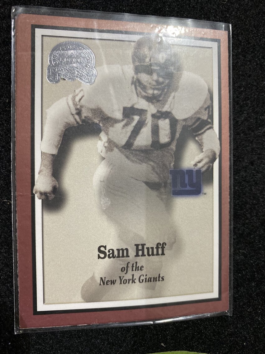 Image for Estate of Sam Huff, NFL Hall of Fame Linebacker