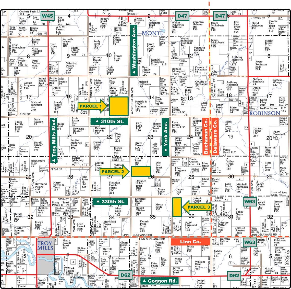 Image for Closed - Buchanan Co., IA - 309.44 Ac., m/l (010-2554)