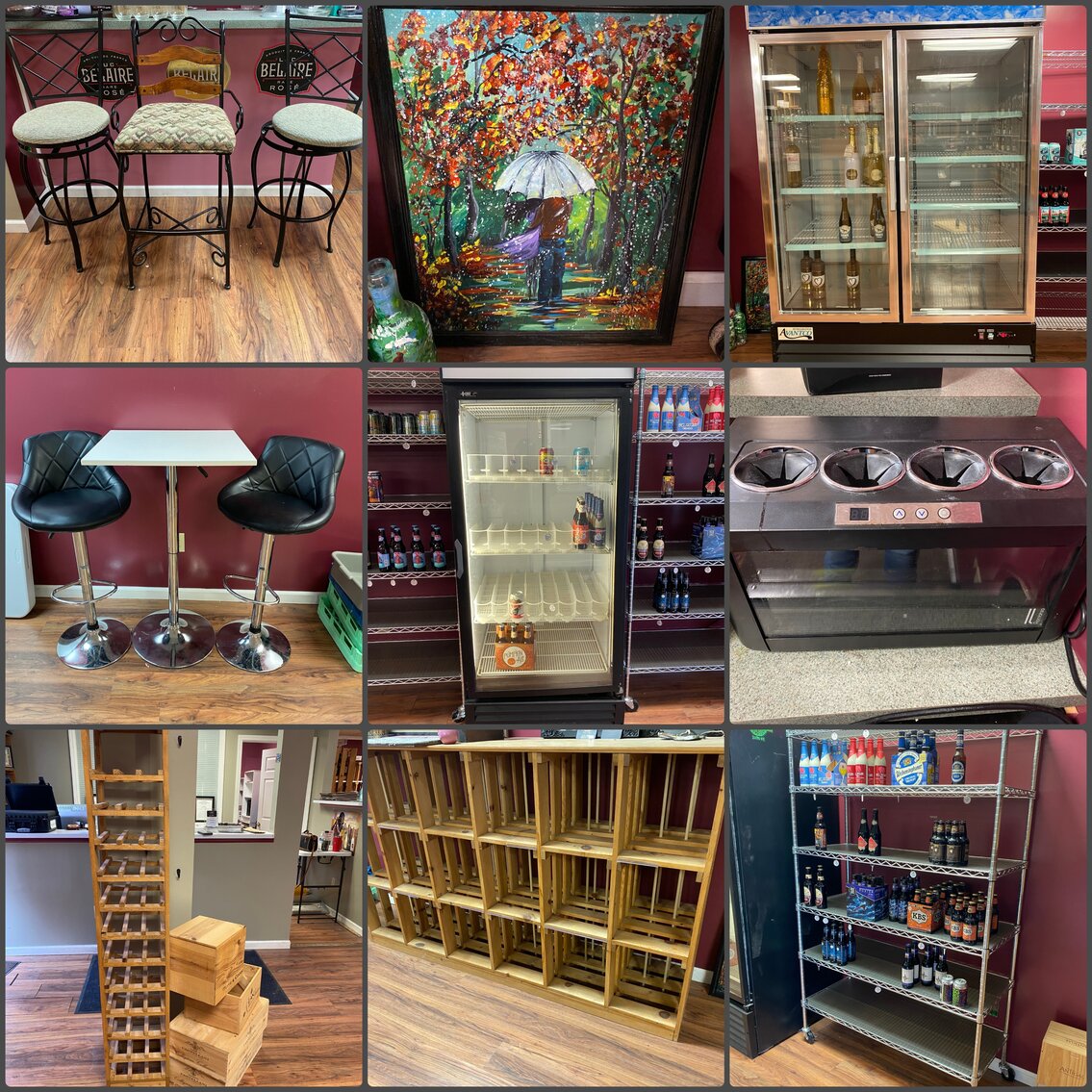 Image for Vienna, WV – Online Wine Store Liquidation: Shelving, Racks, Coolers, Furniture, and More!
