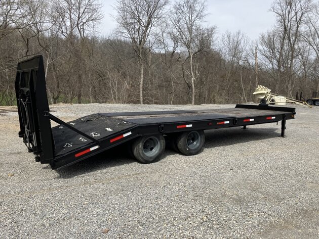 Image for 1984 Belshe 20’ Pintle Hitch Heavy Duty Trailer
