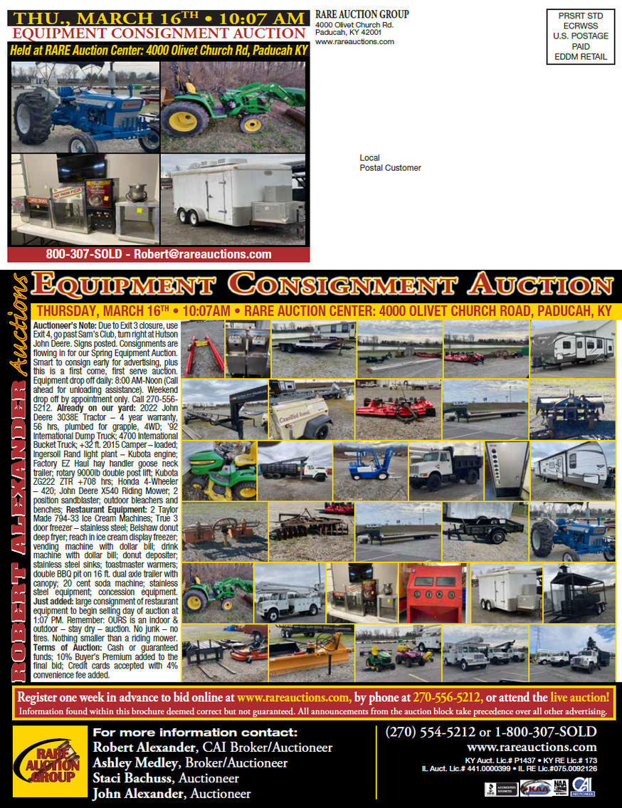 Image for EQUIPMENT AUCTION