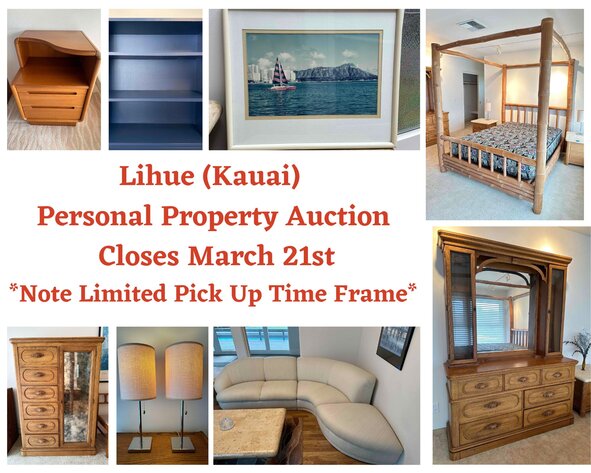 Image for 03/21 Lihue (KAUAI) Personal Property Auction