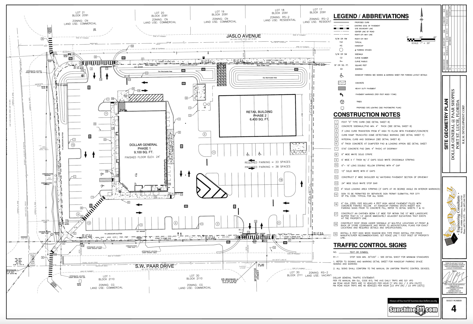 Image for For Sale ONLY at AUCTION Permit Ready for 6,500 Sq. Ft. Commercial Building on .83+/- Cleared Acres
