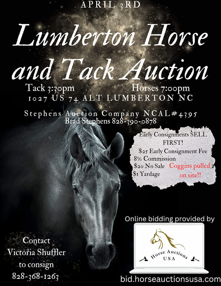 Lumberton Horse and Tack Auction April 2023
