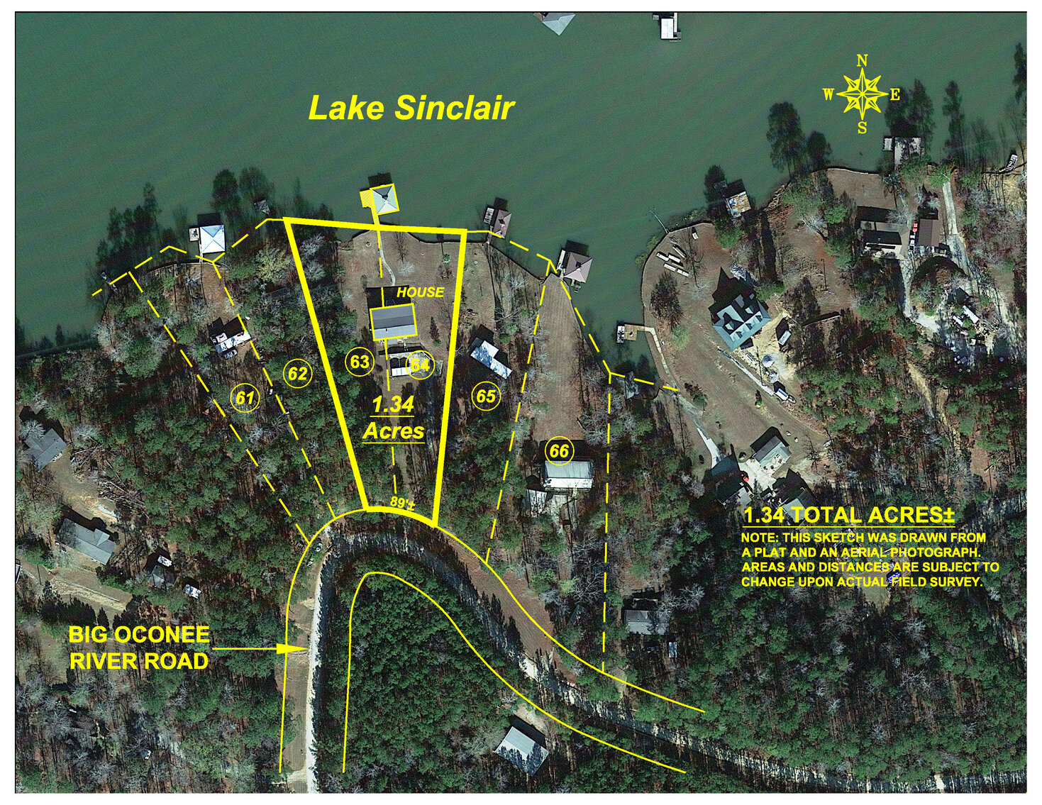 Three Bedroom Two Bath Home on Lake Sinclair