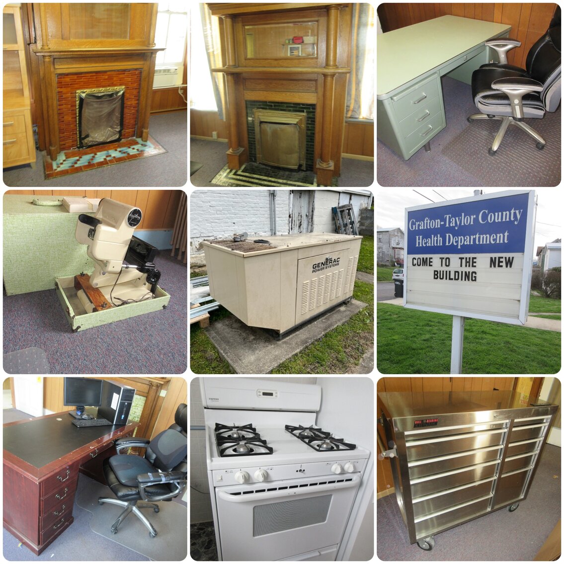 Grafton, WV Tools, Office Equipment, Fixtures, Furniture & More!
